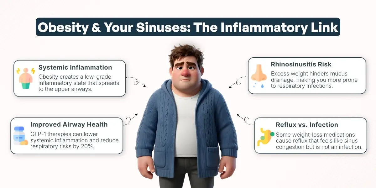 GLP-1 Drugs Obesity & Your Sinuses