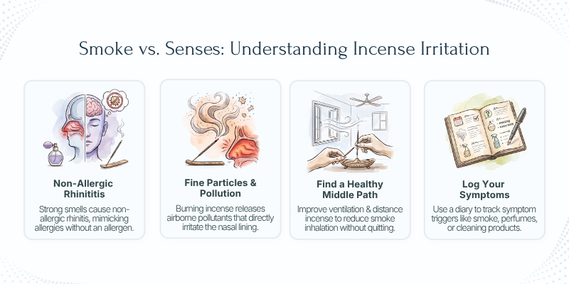 Incense Smoke and Sinus Irritation - Smoke vs Senses Understanding Incense Irritation